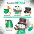 thumbnail image 3 of Muñeco de nieve inflable navideño para decoración exterior VIVOHOME de 6 pies, 3 of 7