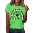 thumbnail image 2 of Otvok Summer Patricks Blouses Women'S St. Patrick'S Day Short-Sleeve Round-Neck Pullover Casual Tops, 2 of 6