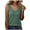 Green-01, variant on Women’s Waffle Knit V-Neck Tank Top, Casual Loose Fit Camisole, Basic Solid Color Tank Shirt