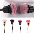 thumbnail image 5 of Farfi Brocha para rubor que no se desprende Fácil de limpiar Forma de rosa Cómoda y elegante herramienta para decoración de uñas Brocha de maquillaje en polvo suelto de fibra artificial para la v, 5 of 5