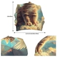 thumbnail image 2 of Pofeuu Sunshine Cloud Cute Cat Print Beanie Hat for Men and Women Winter Warm Hats Knit Slouchy Thick Skull Cap, 2 of 7