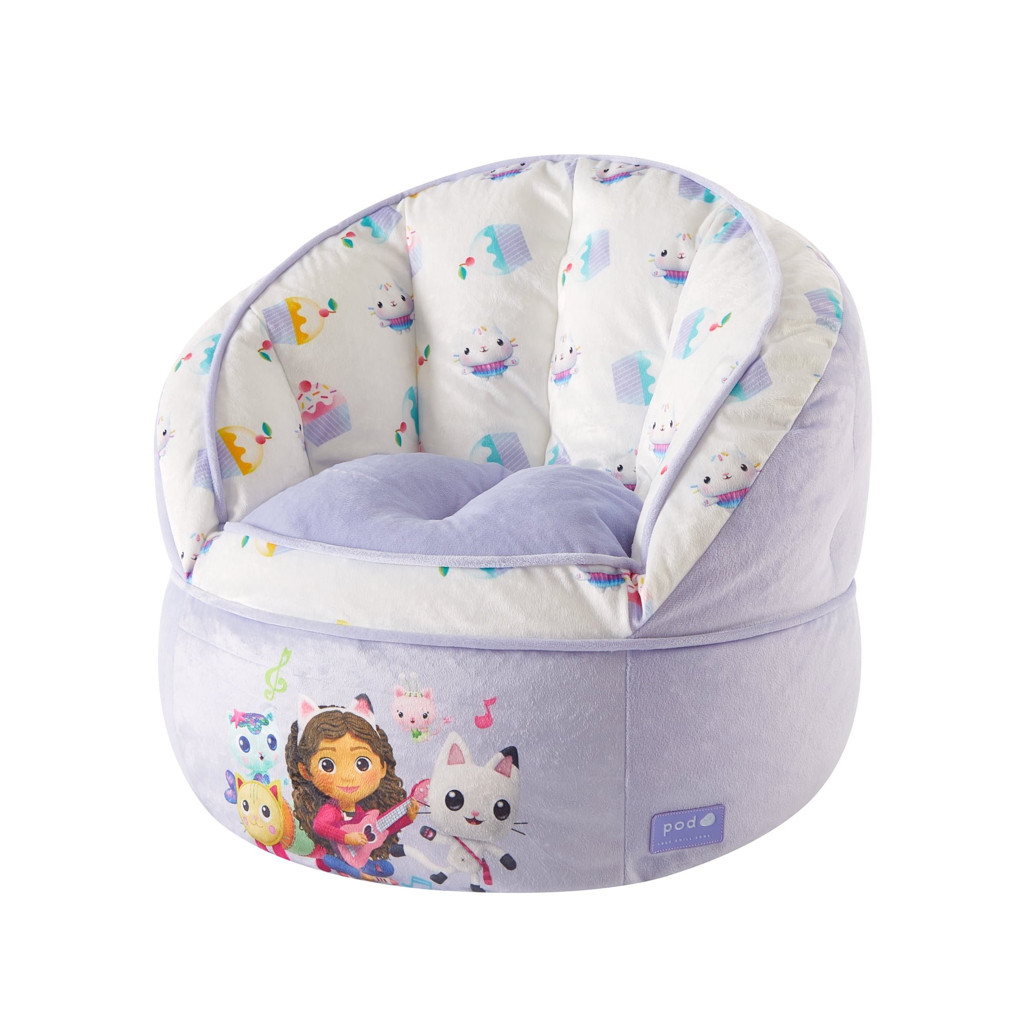 DreamWorks Gabby's Dollhouse Purple Polyester Bean Bag