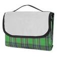 thumbnail image 2 of iMountek 60" x 78" Waterproof Picnic Blanket Handy Mat Strap Foldable Camping Rug, Green, 2 of 5