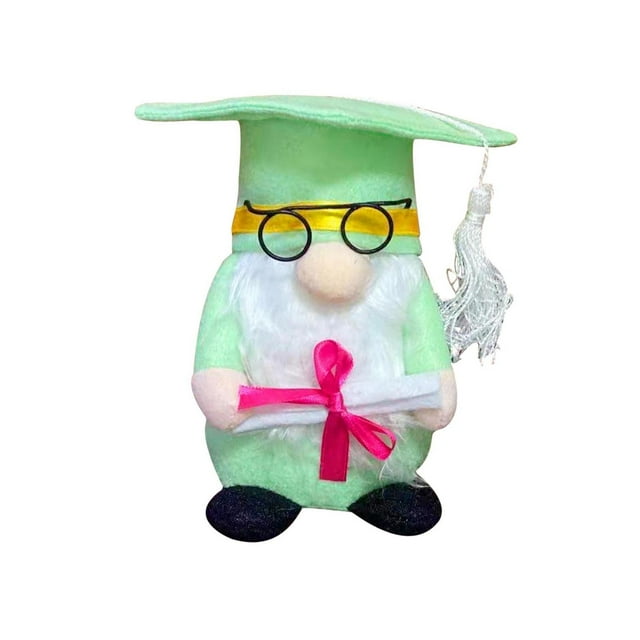 Graduation Gnomes Grad Swedish Tomte Gnome For Graduation Decorations Green Figurine Class Of Party Table Home