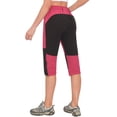 thumbnail image 3 of Little Donkey Andy Women's Quick Dry Capri 3/4 Hiking Lightweight Stretch Water-Resistant Pants Golf Casual Wine S, 3 of 7