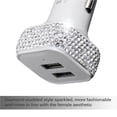 thumbnail image 5 of Speravity Enchufe del de coche de coche de diamante hecho a mano Accesorios de coche de coche USB de cristal ostentoso Vehículos, repuestos y accesorios Mis No. 4 Speravity VI008713-04, 5 of 5