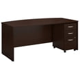 thumbnail image 1 of Series C 72"W Bow Front Desk with Mobile File in Mocha Cherry - Engineered Wood, 1 of 7