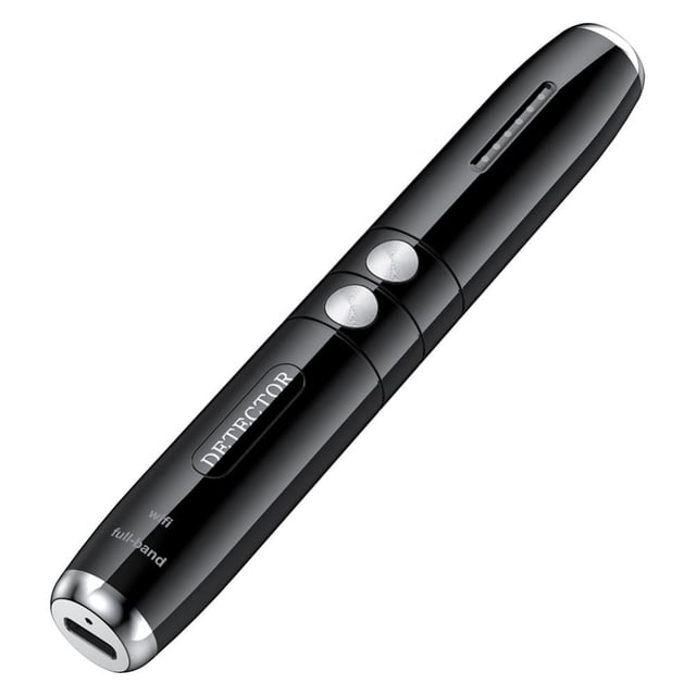 Detector de cámara oculta QUTETN, portátil, con forma de bolígrafo, antiespía, tamaño mini, protector de seguridad y privacidad para viajes.