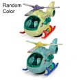 thumbnail image 2 of Neinkie Helicopter Toy Flashing Wing Universal Wheel Random Color Music Lighting Electronic Mini Airplane Toy for Boys, 2 of 9
