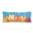 thumbnail image 1 of BSDHOME Autumn Leaves Over Wooden Maple Leave Fall Color Leave Pillow Covers Pillowcase 20x60 inch Body Pillow Case Protector, 1 of 2