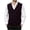 Brown, variant on Atkumj Men's Sweater Vests Trendy Solid Color Button Down Knit Vest with Front Pockets Casual Comfortable V Neck Sleeveless Sweater Vest M