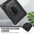 thumbnail image 4 of Soatuto 10.9" 3-Layer Protective Tablet Case with Shoulder Strap, Black, 4 of 7