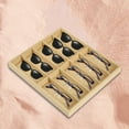 thumbnail image 3 of 10 Grid Eyeglass Sunglasses Organiser Case Eyeglasses Eyewear Storage Case linen, 3 of 8