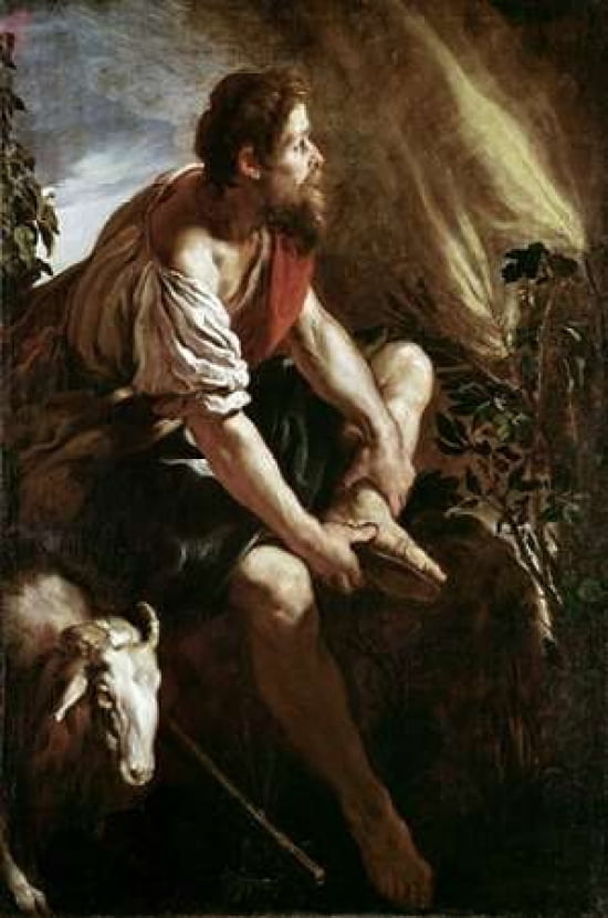Moses Before A Burn