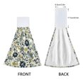 thumbnail image 3 of Yayeee Kitchen Hanging Hand Towels Set of 2 with Loop Bathroom Absorbent Tie Towel, Light Floral, 3 of 7