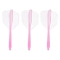 thumbnail image 1 of Vuelos de flecha integrados Uxcell, juego de 3 vuelos de dardos duraderos, rosa, 1 of 5