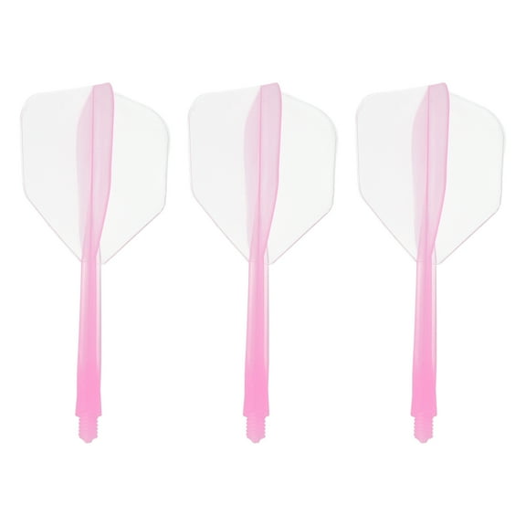 Uxcell Integrated Dart Shaft Flights, 3 Pack Durable Dart Flight Set, Pink