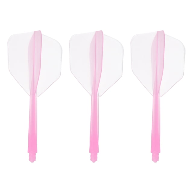 Vuelos de flecha integrados Uxcell, juego de 3 vuelos de dardos duraderos, rosa