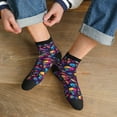 thumbnail image 3 of Pofeuu colorful Skull Retro Print 30cm Socks, Adult Running Hiking Socks for Youth and Adult, 3 of 7