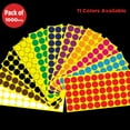 thumbnail image 4 of Color Coding Dot Stickers 1" Round Shape Self-Adhesive Labels 1000 pcs - Coffee, 4 of 9