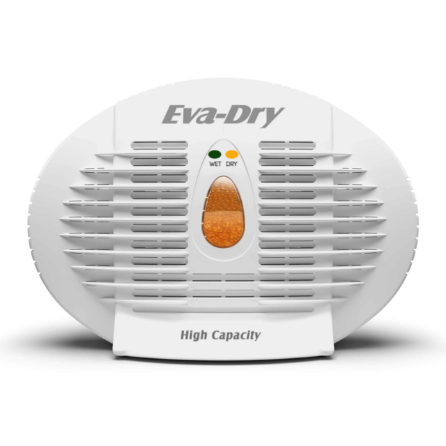 Eva-Dry Dehumidifier E-500 Mini; Non-Toxic Crystallized Desiccant Technology; 6 To 8 Ounce Moisture Removal Capacity; Renewable; Child/Pet Safe; Non-Toxic; Odorless