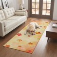 thumbnail image 2 of Hallway Runner Rug 2'x6', Maple Leaves Fall Kitchen Runner Rugs Non-Slip Carpet Mats, Thanksgiving Rustic Retro Botanical Bedside Rugs Runners Washable Floor Carpet for Bathroom Laundry Room, 2 of 7