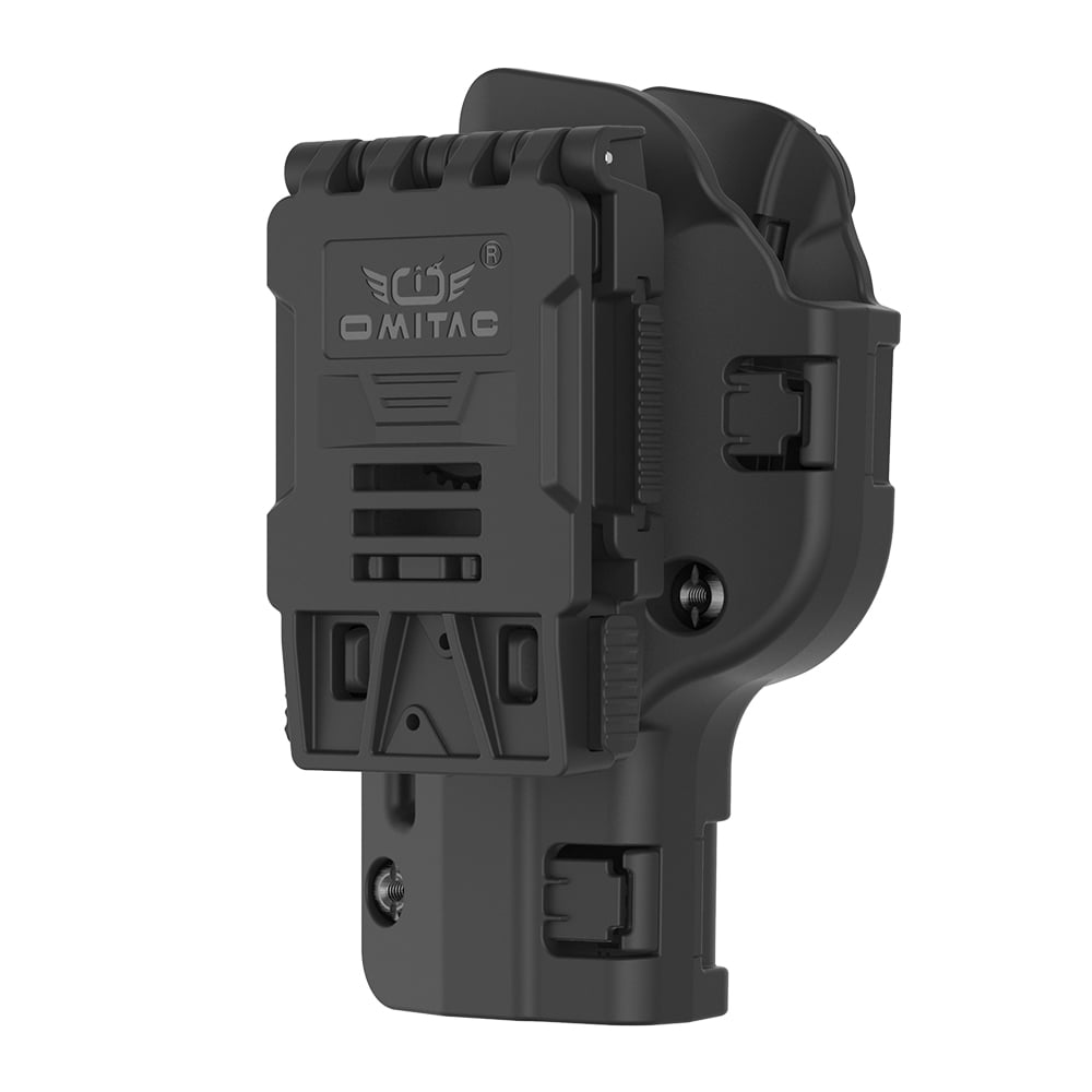OMITAC Gen 5 Level 2 Retention Index Finger Release Holster Right Hand Gun Holsters & Holders, Polymer Black, ‎G17 Holster 4.49" Standard, ‎4.96 oz