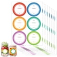 thumbnail image 2 of Decorative Sealing Round Canning Labels, Easy Apply & Remove Adhesive Paper For Meal Prep Label, Waterproof Write-On Color Coding Home & Kitchen Organization Jar Lid Labels (180, 2 of 7
