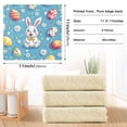 thumbnail image 6 of Yayeee 6 Pack Kitchen Dish Cloths Set for Washing Soft Drying Absorbent Microfiber Towels, Easter Bunny Pattern, 6 of 9