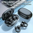 thumbnail image 4 of openpig Clip-on Earbuds, Open Ear Earbuds Wireless Bluetooth 5.3, Bone Conduction Headphones, Lightweight Open Ear Headphones, Sports Ear Buds, for Glasses Wearers and Workouts (Black), 4 of 5