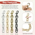 thumbnail image 6 of Uxcell 4.7IN Purse Chain Strap Extender [4PCS] - Bag Extender Chain Replacement for Crossbody Bag & Handbag [Black], 6 of 6