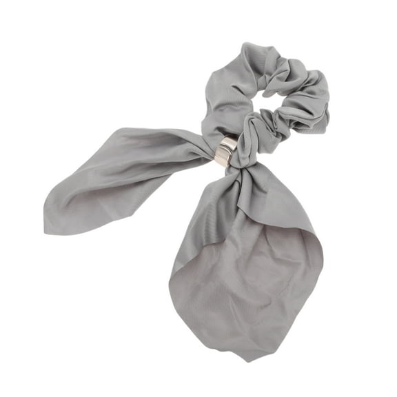 Unique Bargains 1 Pc Elegant Solid Scrunchies Gray