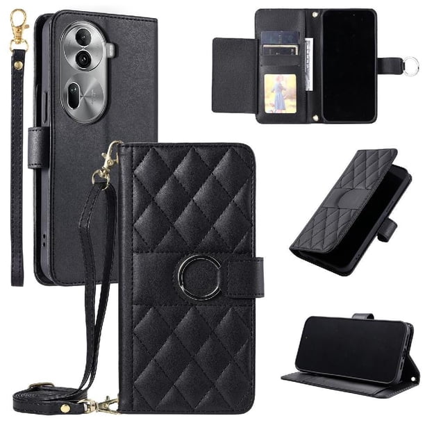 Funda tipo billetera GANGXUN para OPPO Reno 11 Pro 5G – Tapa abatible con correa para mujer