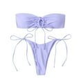 thumbnail image 2 of CEHVOM Bikini Tube pour Femmes à Fente avec Coussinet de Poitrine Sans Armature, 2 of 4