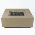 thumbnail image 5 of Elementi Plus Uluru Propane Fire Pit for Outside Outdoor Fire Pit Table Smokeless Firepit Concrete Square Fire Table Patio Heater Fireplace 60000 BTUs - Sunlight Yellow, 40 x 40 Inches, 5 of 15