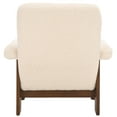 thumbnail image 4 of SAFAVIEH Attwell Accent Chairs, &nbsp;Cream Faux Shearling/Brown (32.9 in. W x 29.5 in. D x 32.7 in. H), 4 of 12