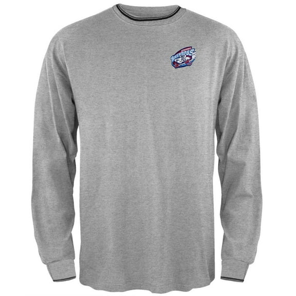 Richmond Riverdogs - Logo Striped Trim Grey Sweatshirt - Large