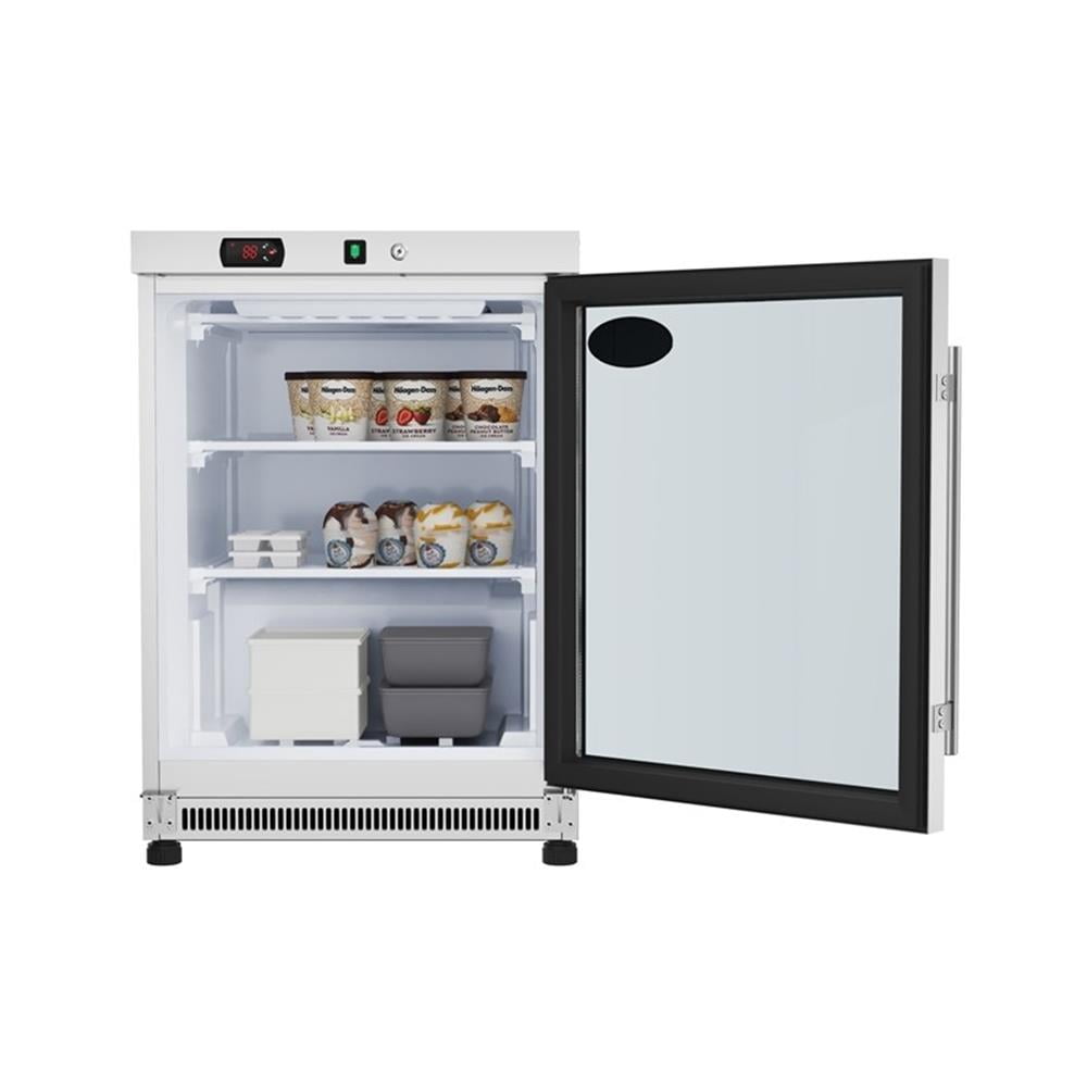 Pemberly Row 24" Commercial Countertop Display Freezer & Glass Door 46 cu. ft.