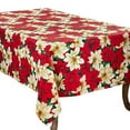 thumbnail image 4 of Fennco Styles Provencher Collection Classic Poinsettia Blossom Printed Table Linens, 4 of 12