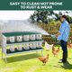 thumbnail image 5 of QinaQin Caja nido para gallinas de 6, 8 o 10 compartimentos con patas de soporte, diseño fácil de limpiar e instalar para proteger huevos, 5 of 7