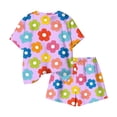 thumbnail image 5 of Cethrio Girls Summer Outfit Sets 2 Piece, Short Sleeve Casual Crew Neck Kids' Clothing Sets Purple Size 10-12, 5 of 5