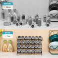 thumbnail image 3 of QILOU Spice Rack Organizer for Cabinet, 4 Tier Spice Organizer with 28 Empty Spice Jars and 432 Labels, Seasoning Organization for Countertop, Cabinet, Kitchen, Pantry, Cupboard, 3 of 8