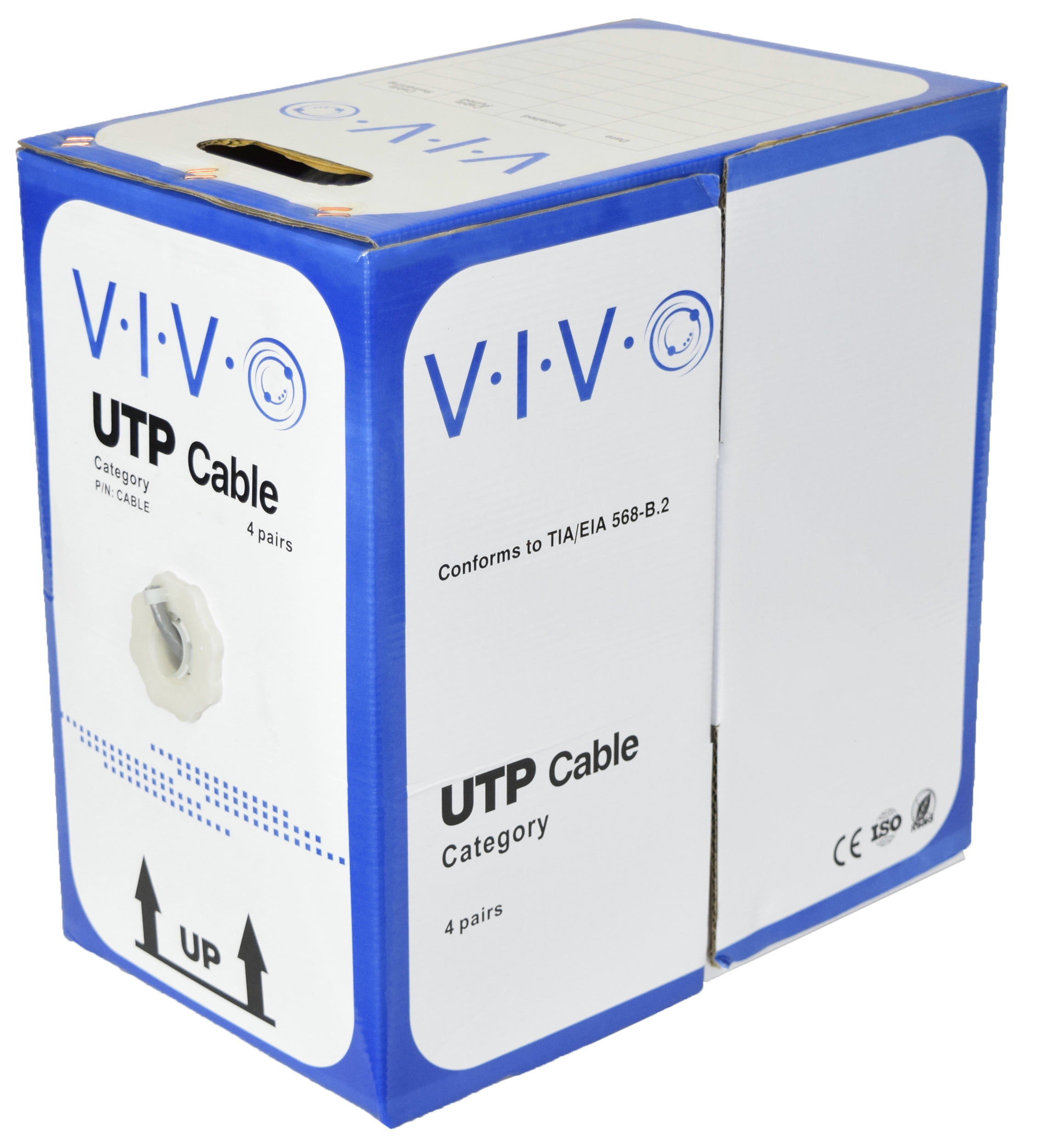 VIVO 500ft bulk Cat5e LAN Cable / Wire UTP Pull Box 500 ft Cat