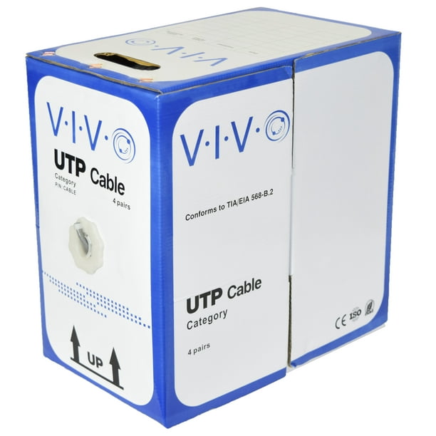 VIVO 500ft bulk Cat5e LAN Cable / Wire UTP Pull Box 500 ft Cat