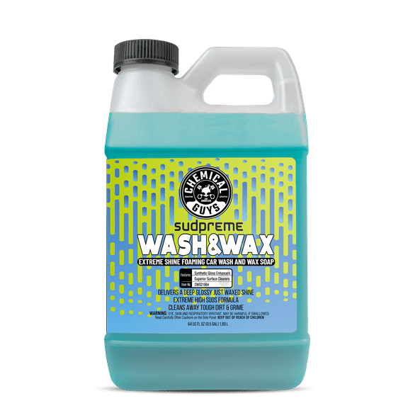 Chemical Guys Sudpreme Wash & Wax, Extreme Shine Foaming Car Wash and Wax Soap, 64oz