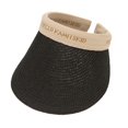 thumbnail image 6 of Clearance! Hontri 1 Hat Clearance under $5, Summer Outdoors Women Wide Brim Straw Hat Beach Golf Sun Hats Protection Travel Ponytail Sun Cap Upf 50+ Caps On Sale, 6 of 7
