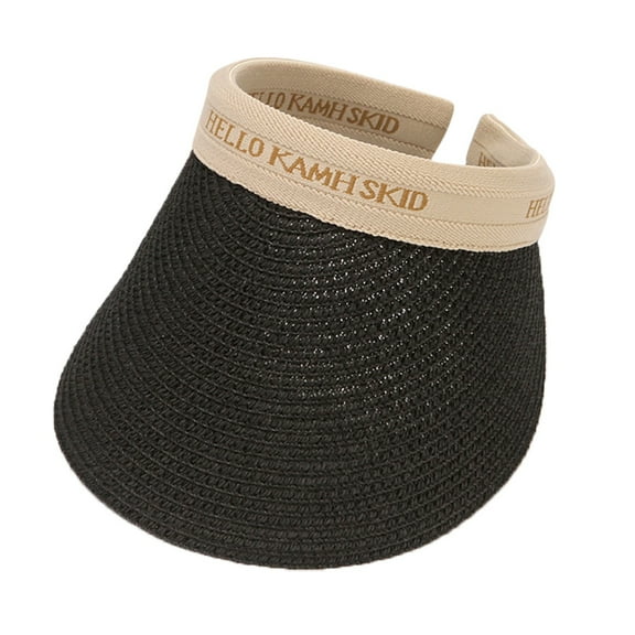 beishanbush Sun Hats Summer Outdoors Women Wide Brim Straw Hat Beach Golf Sun Hats Protection Travel Ponytail Sun Cap UPF 50 Caps F