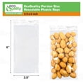thumbnail image 3 of Clear Resealable Food Storage Bags 3.5x6 Inch Portion Size with Press Seal for Meal Prep, Travel, Portioning and Snacks, Durable Storage Solution (800), 3 of 5