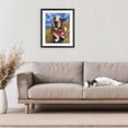 thumbnail image 2 of Stupell Industries Basset Hound with Bandana Black Framed Print Under Glass, design by George Dyachenko, 2 of 9