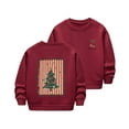 thumbnail image 4 of Cowsor Chandails en Molleton pour Filles Enfants Mignon Graphique Col Rond Chandail Tops Xmas Manches Longues Chemises de Vacances, 4 of 7